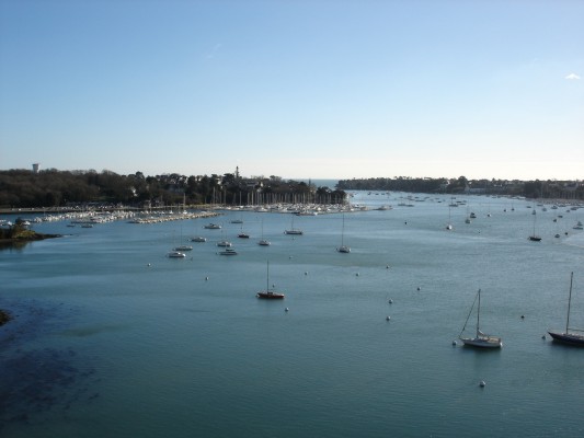 Baie de l'Odet vue du pont de Cornouaille